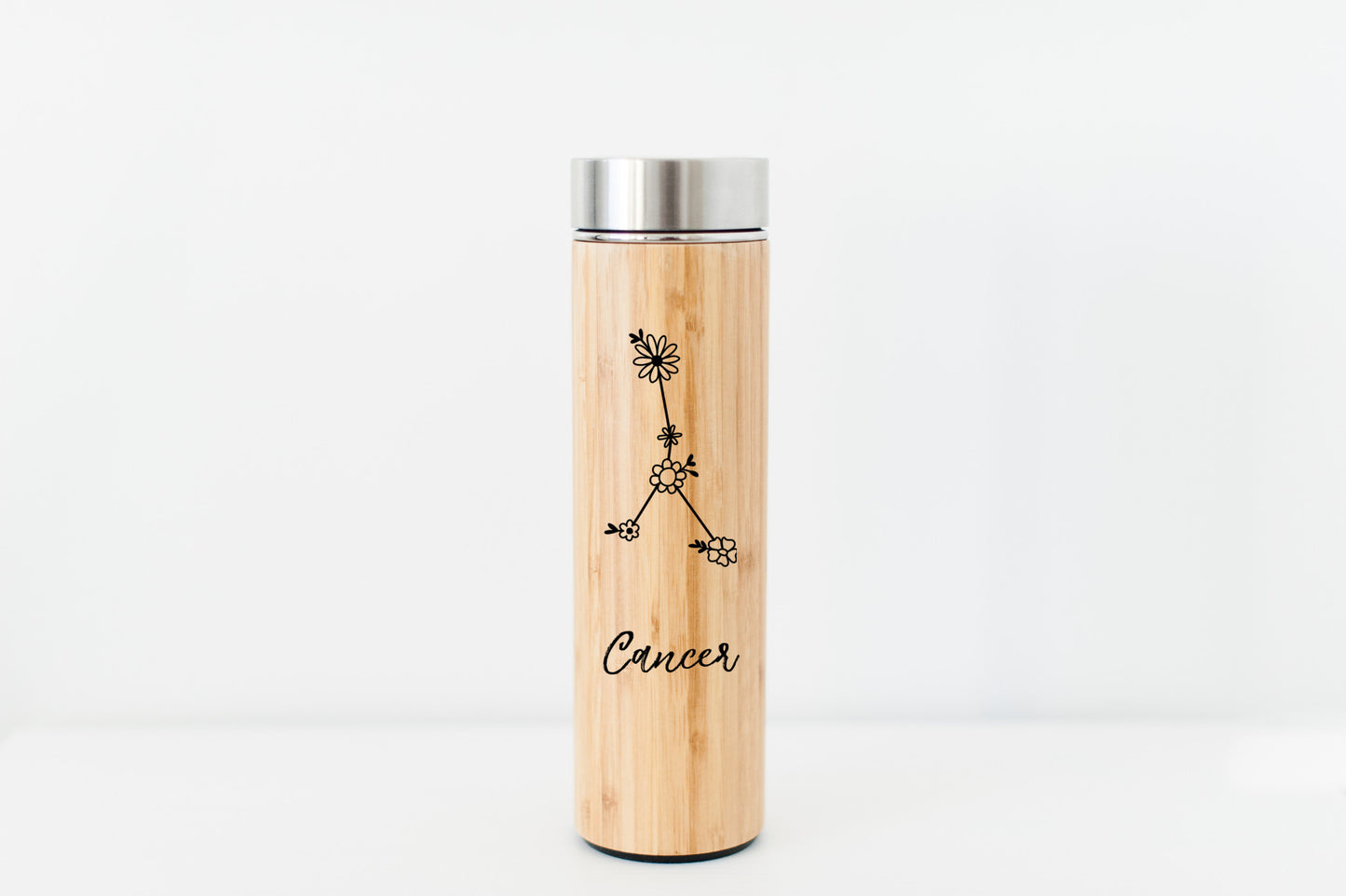 Cancer Bamboo Water Bottle