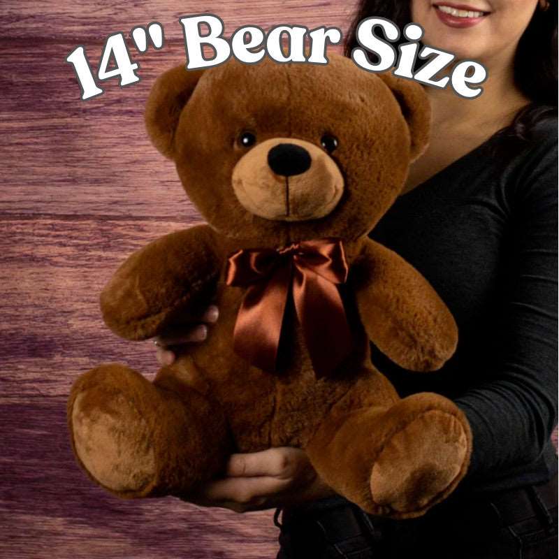 Brown Teddy Bear with Message Card, Declutter Your Mind, Plush Stuffed Animal, Toys & Games, ADHD