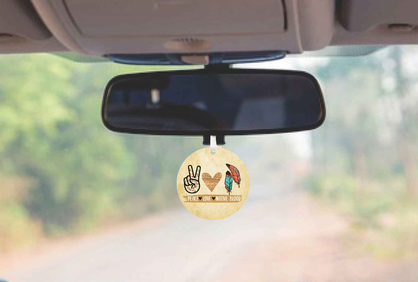 Peace | Love | Native Blood Car Ornament Gift