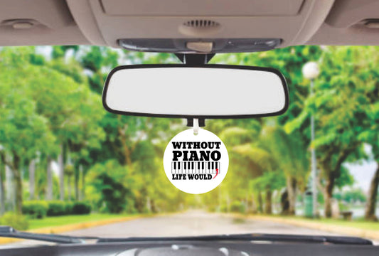 Without Music Life Would be Bland Car Charm Accessory Gift